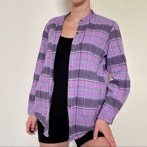 Cozy cotton purple flannel size s
